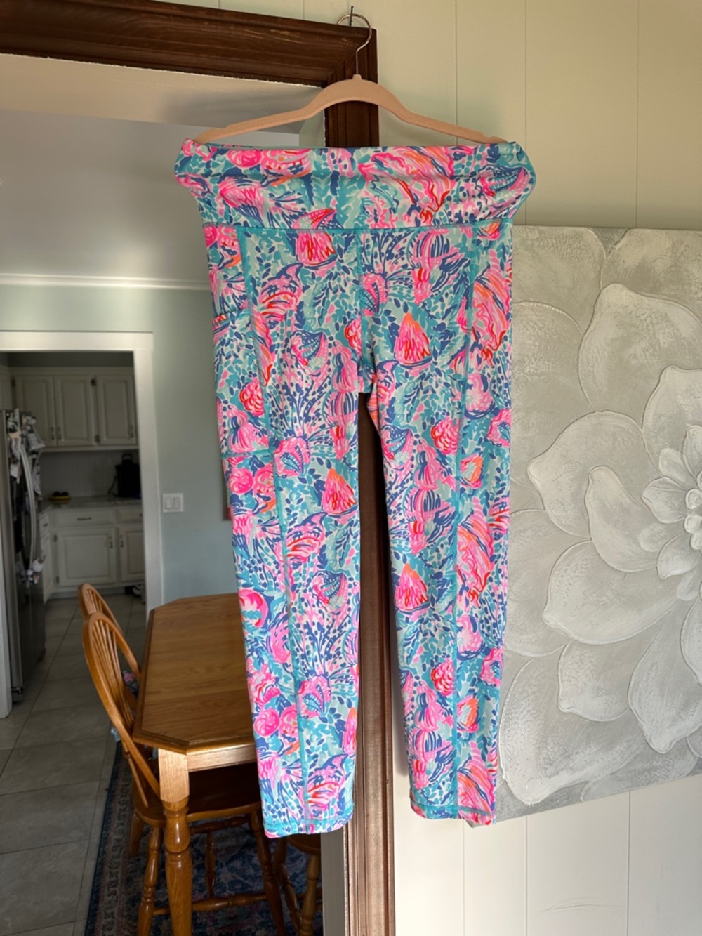 Lilly Pulitzer Women’s Floral Print Leggings - Pink & Aqua